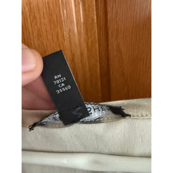 Eileen Fisher Smoky Gray Abstract Watercolor 100% Silk Sleeveless Tank Sz. XS - Picture 4 of 6